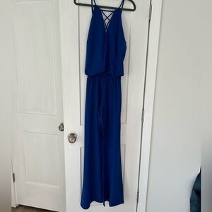 Blue Romper. Caché. Size S.